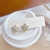 2022 Korea Design Jewelry 14K Real Gold Plated AAA Zircon Star Earrings Exquisite Small Girl's Gift Women's Earring