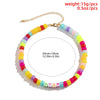 2022 Korean Simulated Pearl Letter Choker For Women Bohemian Beach Colorful Resin Simile Face Bead Short Collar Party Gift