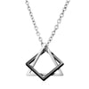 2021 Kpop Punk Male Square Triangle Pendants Necklace Indie Neck Chains For Men Grunge Long Necklaces Man Jewelry Gifts