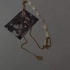 2021 Minimalist Paper Clip Necklace For Women Temperament Clavicle Chain Gold Plated Square Metal Choker Letter Jewelry