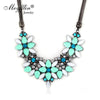 2021 Flower Statement Necklaces & Pendants Jewelry For Women Bijuterias style Bijoux choker Maxi Necklace