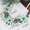 2021 Flower Statement Necklaces & Pendants Jewelry For Women Bijuterias style Bijoux choker Maxi Necklace