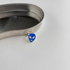 2021 Punk Hiphop Design Double Layer  Blue Green Glaze Alien Safety Pin Metal Necklace For Women Man Daily Jewelry Gifts