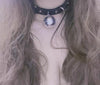 2021 Punk Necklaces Gothic PU Leather Chains Bells Spike Rivet Collar Belt Buckle Choker Necklace Body Jewelry Necklace
