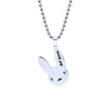 2021  Stainless Steel Rabbit Bad Bunny Pendant Necklace Popular Singer Fans Gift Collares Jewelry For Women Man Collier Femme