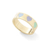2021  Trendy Chunky Stacked Rings Cute Enamel Heart Butterfly Tai Chi Geometry Rings Wonderful Choice for Women Jewelry
