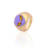 2021  Trendy Chunky Stacked Rings Cute Enamel Heart Butterfly Tai Chi Geometry Rings Wonderful Choice for Women Jewelry