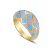 2021  Trendy Chunky Stacked Rings Cute Enamel Heart Butterfly Tai Chi Geometry Rings Wonderful Choice for Women Jewelry
