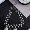2021 s Jewelry Gold Color Multi Layer Chains Imitation Pearl Necklaces For Women Party Wedding Bride Necklace