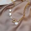 2022 Baroque Irregular Pearls Necklace For Women Vintage Contracted Clavicle Chain Jewelry Gift Accessories