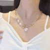 2022 Baroque Irregular Pearls Necklace For Women Vintage Contracted Clavicle Chain Jewelry Gift Accessories