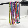 2022 Bohemian Rainbow Seed Beaded Chain Necklace For Women Pure Color Crystal Beads Beach Boho Choker Necklace Jewelry Gift