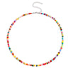 2022 Bohemian Rainbow Seed Beaded Chain Necklace For Women Pure Color Crystal Beads Beach Boho Choker Necklace Jewelry Gift