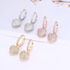 2022 CZ Zircon Love Heart Drop Earrings For Lover Gift Gold Silvery Chain Summer Necklace Choker Woman Jewelry Sets