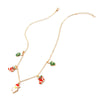 2021 Christmas  Golden Necklace for Women Metal Cute Pendant Short Chokers Necklaces  Accessories