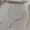 2022 Classic Pearl Double Layer Short Necklace For Woman Korean Jewelry Elegant Goth Girl's Sexy Clavicle Chain