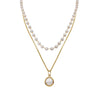2022 Classic Pearl Double Layer Short Necklace For Woman Korean Jewelry Elegant Goth Girl's Sexy Clavicle Chain