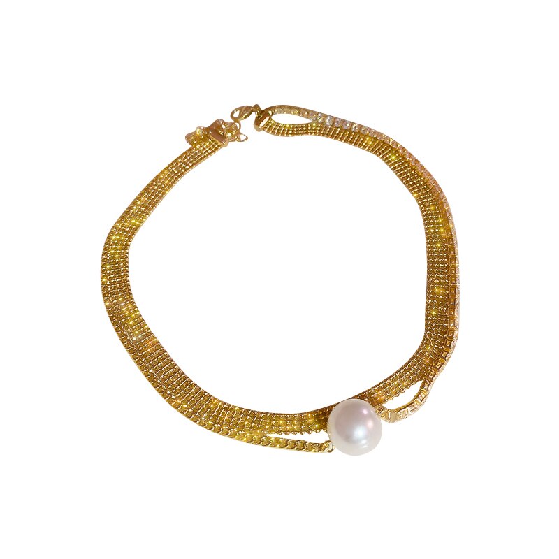 2021 Clavicle Chain Female  Design Gold Silver Color Necklaces French Romantic Style Chokers Prom Accessories