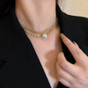 2021 Clavicle Chain Female  Design Gold Silver Color Necklaces French Romantic Style Chokers Prom Accessories