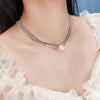 2021 Clavicle Chain Female  Design Gold Silver Color Necklaces French Romantic Style Chokers Prom Accessories