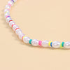 2021 Colorful Personality Pearl Necklace For Women Short Beaded Chain Necklaces Women&#39;s Party Charm Choker Jewelry