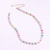 2021 Colorful Personality Pearl Necklace For Women Short Beaded Chain Necklaces Women&#39;s Party Charm Choker Jewelry