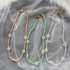 2021 Colorful Seed Beaded Necklace For Women Handmade Daisy Flower Beads Chokers Necklaces Boho Summer Jewelry