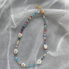 2021 Colorful Seed Beaded Necklace For Women Handmade Daisy Flower Beads Chokers Necklaces Boho Summer Jewelry