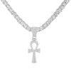 2021 Cross Alloy Pendant For Men Key of Life Egyptian Charm Necklace Hip Hop Jewelry Bling Iced Out Chain Crystal Ankh Gift