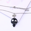 2022 Cute Black and White Skeleton Skull Pendant Necklace Friend Necklace Friendship Jewelry Gifts For kids Girls
