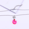 2022 Design Cartoon Food Doughnut Pendant Necklace 3Pcs BFF Friend Necklace Children&#39;s Birthday Friendship Gift Jewelry