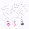 2022 Design Cartoon Food Doughnut Pendant Necklace 3Pcs BFF Friend Necklace Children&#39;s Birthday Friendship Gift Jewelry