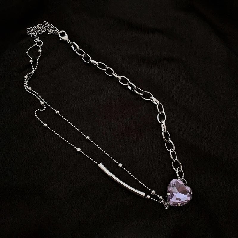 2022 Design Punk Cool Irregular Metal Necklace for Women Girl Geometric Choker Vintage Collier Femme Party Jewellery