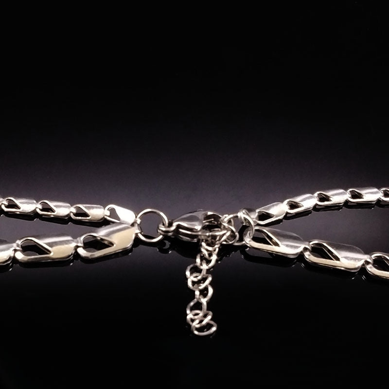 2022 Double Layer Mandala Stainless Steel Necklaces Women Jewelry Silver Color Choker Necklaces Jewelry Gift joyas N9103S02