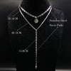 2022 Double Layer Mandala Stainless Steel Necklaces Women Jewelry Silver Color Choker Necklaces Jewelry Gift joyas N9103S02