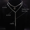 2022 Double Layer Mandala Stainless Steel Necklaces Women Jewelry Silver Color Choker Necklaces Jewelry Gift joyas N9103S02