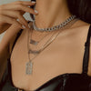 2021 Dragon Brand Necklace For Women Choker Neck Set Trend Retro Geometric Alphanumeric Hip Hop Gothic Jewelry Gifts