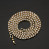 2021 1 Row Rhinestone Men's Hip Hop Necklace Rap Singer Necklace Ice Tennis Chain Necklace Shiny Women Necklace Gift