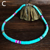 2021 6mm Soft Pottery Choker Necklace For Women Bohemian Adjustable Colorful Clay Collar Necklace Handmade Jewelry