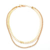2021 Chain Choker Two Layers Necklaces Fishbone Airplane Shape Gold Color Necklace Flat Chain jewelry
