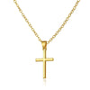 2021   Design Sense Asymmetric Cross Necklace European and American  Temperament Simple Pendant Clavicle Chain