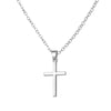 2021   Design Sense Asymmetric Cross Necklace European and American  Temperament Simple Pendant Clavicle Chain
