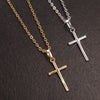 2021   Design Sense Asymmetric Cross Necklace European and American  Temperament Simple Pendant Clavicle Chain