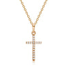 2021   Design Sense Asymmetric Cross Necklace European and American  Temperament Simple Pendant Clavicle Chain