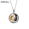 2022 Glass Cabochon guinea pig Kawaii Animal Pets Antique Retro Style Necklace Jewelry