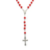 2021 Handmade Round Glass Bead Catholic Rosary Quality Bead Cross Necklace Beads Cross Religious Pendants Necklace