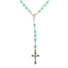 2021 Handmade Round Glass Bead Catholic Rosary Quality Bead Cross Necklace Beads Cross Religious Pendants Necklace