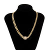 2021 Hip Hop Crystal Set Necklace Bracelet Women's Men's Miami Cuba Thick Necklace 2 Piece Set