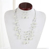 2021 Jewelry Silver Color Multilayer Chain Imitation Pearls Necklaces For Women Wedding Bride Necklace