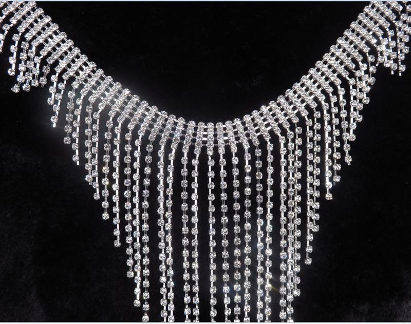 2022 Jewelry Waist Chain Crystal Rhinestone Decor Sexy Belly Chain Tassel Body Chain Accessories for Summer Beach